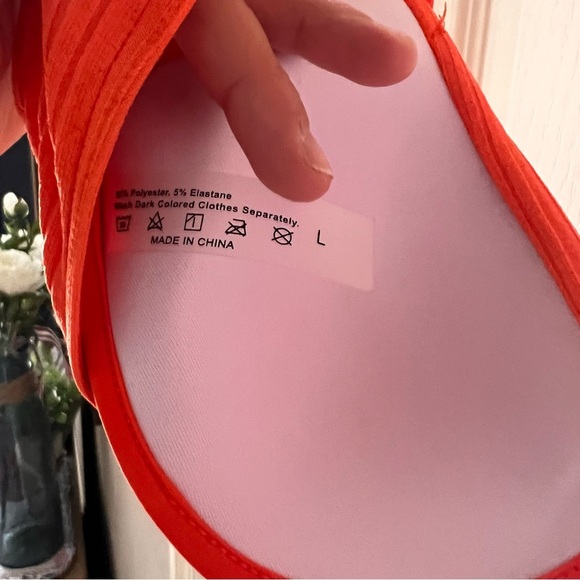 Orange bikini with underwire top, matching bottoms with size large - Picture 7 of 15